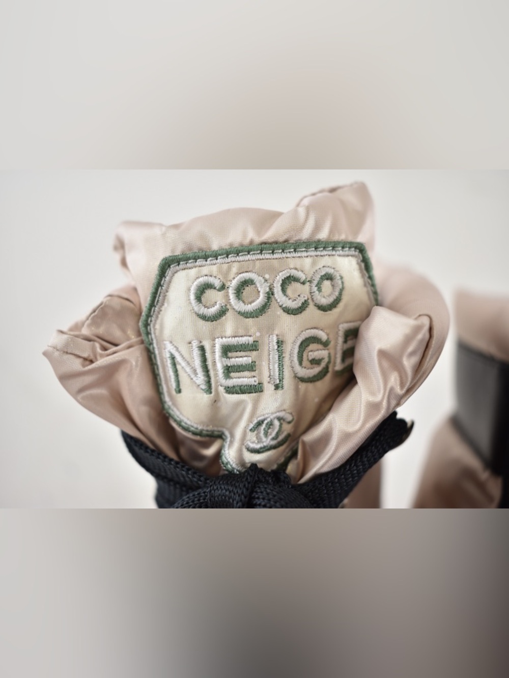 Chanel 18B Coco Neige Pink Black CC Logo Snow Winter Lace Up Tie Combat Boots 37 - Picture 9 of 16